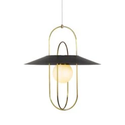 VONN LIGHTING VONN Artisan Lyra VAP2271AB 18" Integrated LED ETL Certified Pendant Lighting Fixture In Antique Brass