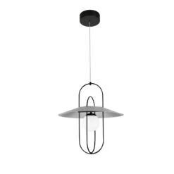 VONN LIGHTING VONN Artisan Lyra VAP2271BL 18" Integrated LED ETL Certified Height Adjustable Pendant Light In Black -VONN LIGHTING VAP2271BL IMAGE WB1