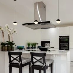 VONN LIGHTING VONN Artisan Ravello VAP2281BL 5" Integrated LED ETL Certified Height Adjustable Pendant W/ Globe Shade, Black -VONN LIGHTING VAP2281BL IMAGE 7 4bd957ea fcec 41d5 a2c2 bf69c706c66b