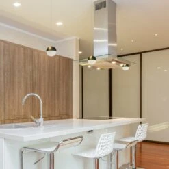 VONN LIGHTING VONN Artisan Ravello VAP2281BRS 5" Integrated LED ETL Certified Height Adjustable Pendant W/ Globe Shade, Brass -VONN LIGHTING VAP2281BRS IMAGE 4