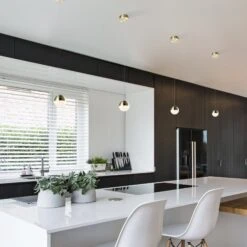 VONN LIGHTING VONN Artisan Ravello VAP2281BRS 5" Integrated LED ETL Certified Height Adjustable Pendant W/ Globe Shade, Brass -VONN LIGHTING VAP2281BRS IMAGE 8