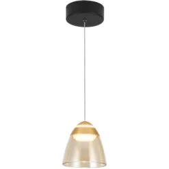 VONN LIGHTING VONN Artisan Roma VAP2291BL 5" 1-Light Integrated LED ETL Certified Height Adjustable Pendant, Black -VONN LIGHTING VAP2291BL IMAGE WB3