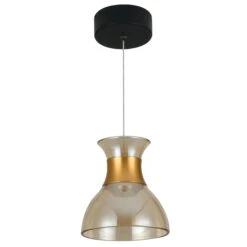 VONN LIGHTING VONN Artisan Palermo VAP2301BL 7" Up-Down Integrated LED ETL Certified Height Adjustable Pendant, Black -VONN LIGHTING VAP2301BL IMAGE WB2