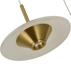 VONN LIGHTING VONN Artisan Ferrara VAP2323AB 16" Integrated LED ETL Certified Pendant, Height Adjustable Chandelier, Antique Brass -VONN LIGHTING VAP2323AB IMAGE WB5