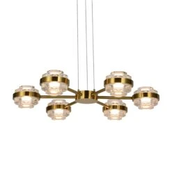 VONN LIGHTING VONN Artisan Milano VAP2336AB 25" Integrated LED ETL Certified Pendant, Height Adjustable Chandelier, Antique Brass