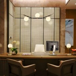 VONN LIGHTING VONN Artisan Chianti VAT6121AB 22" Height Integrated LED ETL Certified Table Lamp With Touch Base Dimming -VONN LIGHTING VAT6121AB IMAGE 4