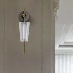 VONN LIGHTING VONN Artisan Toscana VAW1101AB 5" Integrated LED ETL Certified Wall Sconce Light With Glass Shade -VONN LIGHTING VAW1101AB IMAGE 7