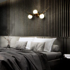 VONN LIGHTING VONN Artisan Chianti VAW1123AB 39" Integrated LED ETL Certified Wall Sconce Light With 3 Glass Shades, Antique Brass -VONN LIGHTING VAW1123AB IMAGE 7