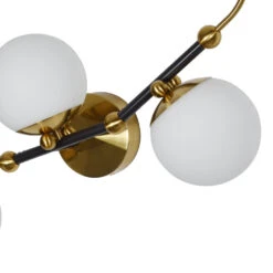 VONN LIGHTING VONN Artisan Chianti VAW1123AB 39" Integrated LED ETL Certified Wall Sconce Light With 3 Glass Shades, Antique Brass -VONN LIGHTING VAW1123AB IMAGE WB6