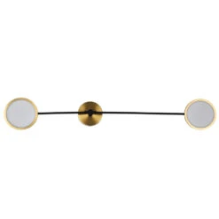 VONN LIGHTING VONN Artisan Torino VAW1192AB 39" Integrated LED ETL Certified Wall Sconce, Rotating LED Circular Disks, Antique Brass -VONN LIGHTING VAW1192AB IMAGE WB1
