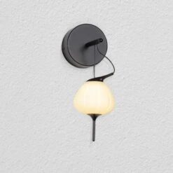 VONN LIGHTING VONN Artisan Lecce VAW1221BL 5" Integrated LED ETL Certified Wall Sconce Light With Glass Shade In Black -VONN LIGHTING VAW1221BL IMAGE 1
