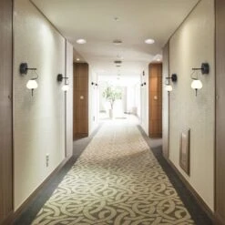 VONN LIGHTING VONN Artisan Lecce VAW1221BL 5" Integrated LED ETL Certified Wall Sconce Light With Glass Shade In Black -VONN LIGHTING VAW1221BL IMAGE 5