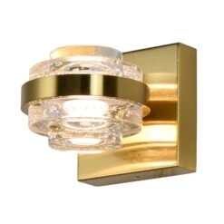 VONN LIGHTING VONN Artisan Milano VAW1331AB 6" 1-Light Integrated LED ETL Certified Wall Sconce, Antique Brass