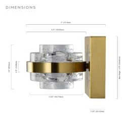 VONN LIGHTING VONN Artisan Milano VAW1331AB 6" 1-Light Integrated LED ETL Certified Wall Sconce, Antique Brass -VONN LIGHTING VAW1331AB IMAGE WB7