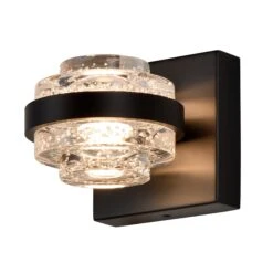 VONN LIGHTING VONN Artisan Milano VAW1331BL 6" 1-Light Integrated LED ETL Certified Wall Sconce Lighting, Black