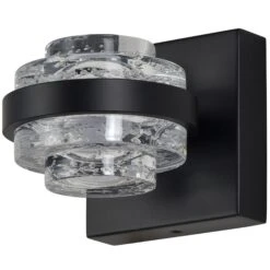 VONN LIGHTING VONN Artisan Milano VAW1331BL 6" 1-Light Integrated LED ETL Certified Wall Sconce Lighting, Black -VONN LIGHTING VAW1331BL IMAGE WB3