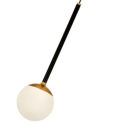 VONN LIGHTING VONN Capri VCP2101BL 5" 1-Light Integrated LED ETL Certified Height Adjustable Pendant, With Glass Shade, Black -VONN LIGHTING VCP2101BL IMAGE WB4 8aa5b0b4 fbda 496e b023 1ff934f8cd00