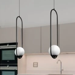 VONN LIGHTING VONN Capri VCP2105BL 7" Integrated LED ETL Certified Height Adjustable Pendant With Glass Shade In Black 12 VONN LIGHTING VONN Capri VCP2105BL 7" Integrated LED ETL Certified Height Adjustable Pendant With Glass Shade In Black -VONN LIGHTING VCP2105BL IMAGE 3