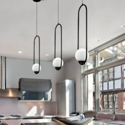 VONN LIGHTING VONN Capri VCP2105BL 7" Integrated LED ETL Certified Height Adjustable Pendant With Glass Shade In Black 14 VONN LIGHTING VONN Capri VCP2105BL 7" Integrated LED ETL Certified Height Adjustable Pendant With Glass Shade In Black -VONN LIGHTING VCP2105BL IMAGE 5