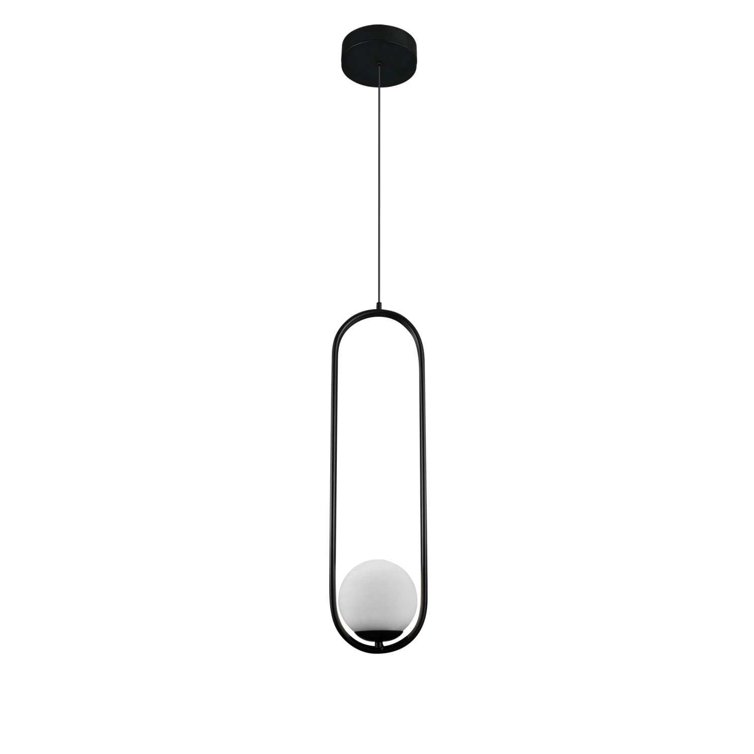 VONN LIGHTING VONN Capri VCP2105BL 7" Integrated LED ETL Certified Height Adjustable Pendant With Glass Shade In Black 10 VONN LIGHTING VONN Capri VCP2105BL 7" Integrated LED ETL Certified Height Adjustable Pendant With Glass Shade In Black - Image 8