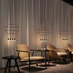 VONN LIGHTING VONN Expression VEP28004BL 18" 4-Light ETL Certified Integrated LED Height Adjustable Pendant In Black -VONN LIGHTING VEP28004BL IMAGE 5