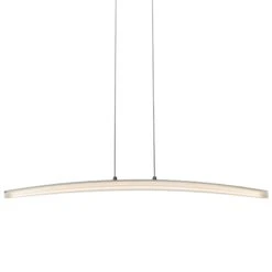 VONN LIGHTING VONN Haeidi VMC31510AL 32" LED Chandelier, Adjustable Suspension Fixture, Modern Linear Chandelier Light, Silver