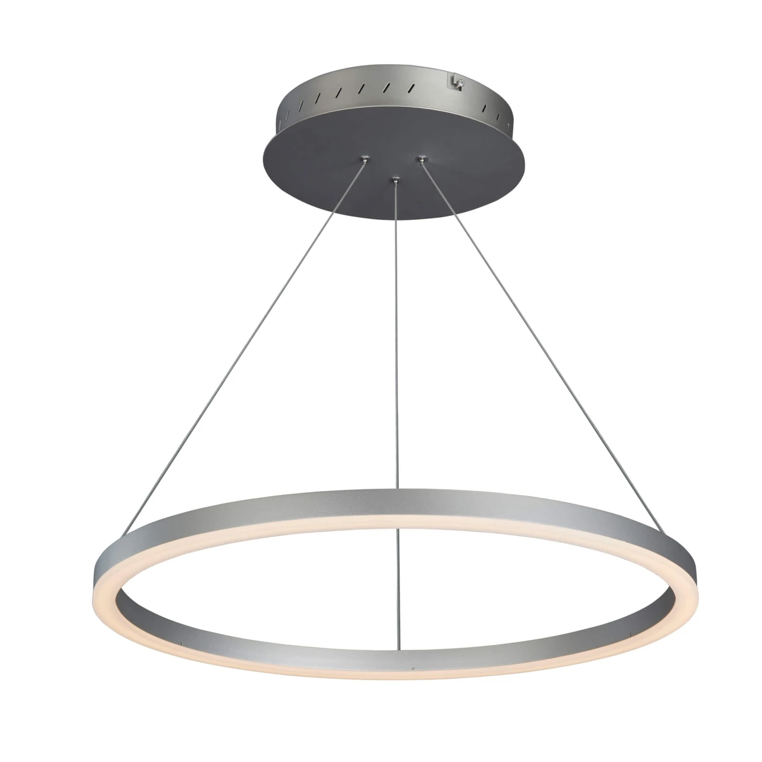 VONN LIGHTING VONN Tania VMC31640AL 24" Integrated LED ETL Certified Pendant, Height Adjustable Ring Chandelier In Silver 10 VONN LIGHTING VONN Tania VMC31640AL 24" Integrated LED ETL Certified Pendant, Height Adjustable Ring Chandelier In Silver - Image 8