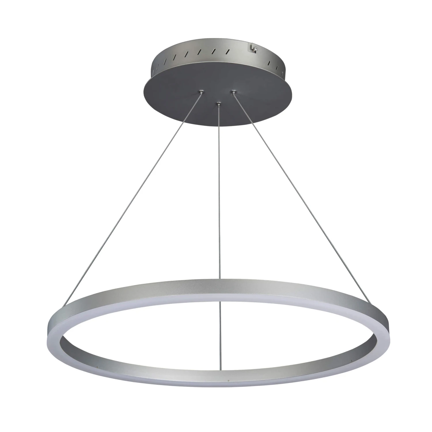 VONN LIGHTING VONN Tania VMC31640AL 24" Integrated LED ETL Certified Pendant, Height Adjustable Ring Chandelier In Silver 11 VONN LIGHTING VONN Tania VMC31640AL 24" Integrated LED ETL Certified Pendant, Height Adjustable Ring Chandelier In Silver - Image 9