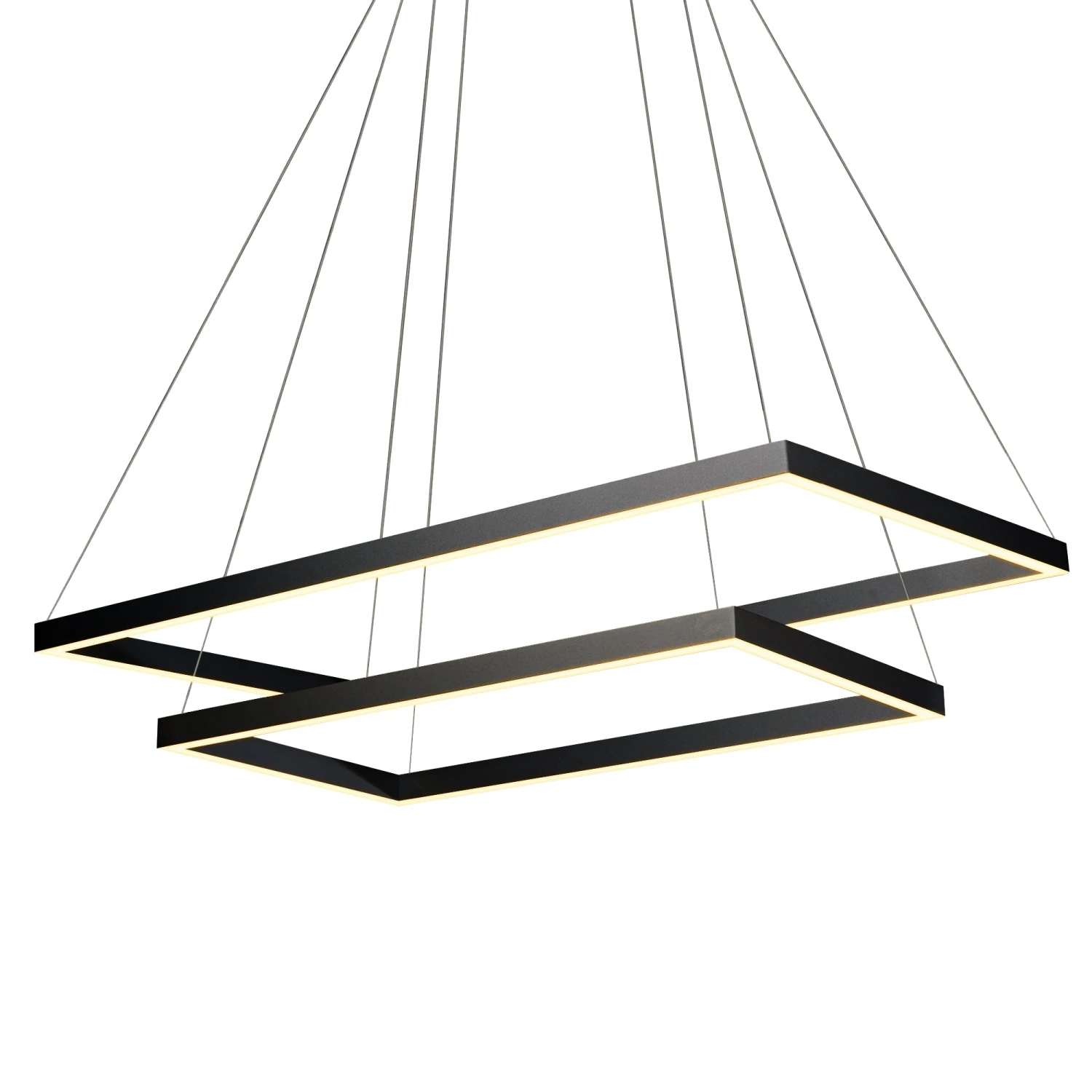 VONN LIGHTING VONN Atria Duo VMC31710BL 29" Integrated LED ETL Certified Square Chandelier Height Adjustable Pendant In Black 3 VONN LIGHTING VONN Atria Duo VMC31710BL 29" Integrated LED ETL Certified Square Chandelier Height Adjustable Pendant In Black