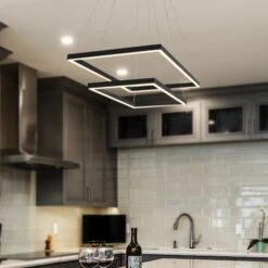 VONN LIGHTING VONN Atria Duo VMC31710BL 29" Integrated LED ETL Certified Square Chandelier Height Adjustable Pendant In Black 15 VONN LIGHTING VONN Atria Duo VMC31710BL 29" Integrated LED ETL Certified Square Chandelier Height Adjustable Pendant In Black -VONN LIGHTING VMC31710BL IMAGE 4