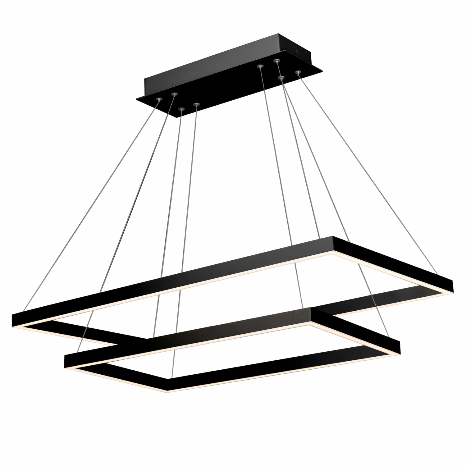 VONN LIGHTING VONN Atria Duo VMC31710BL 29" Integrated LED ETL Certified Square Chandelier Height Adjustable Pendant In Black 10 VONN LIGHTING VONN Atria Duo VMC31710BL 29" Integrated LED ETL Certified Square Chandelier Height Adjustable Pendant In Black - Image 8