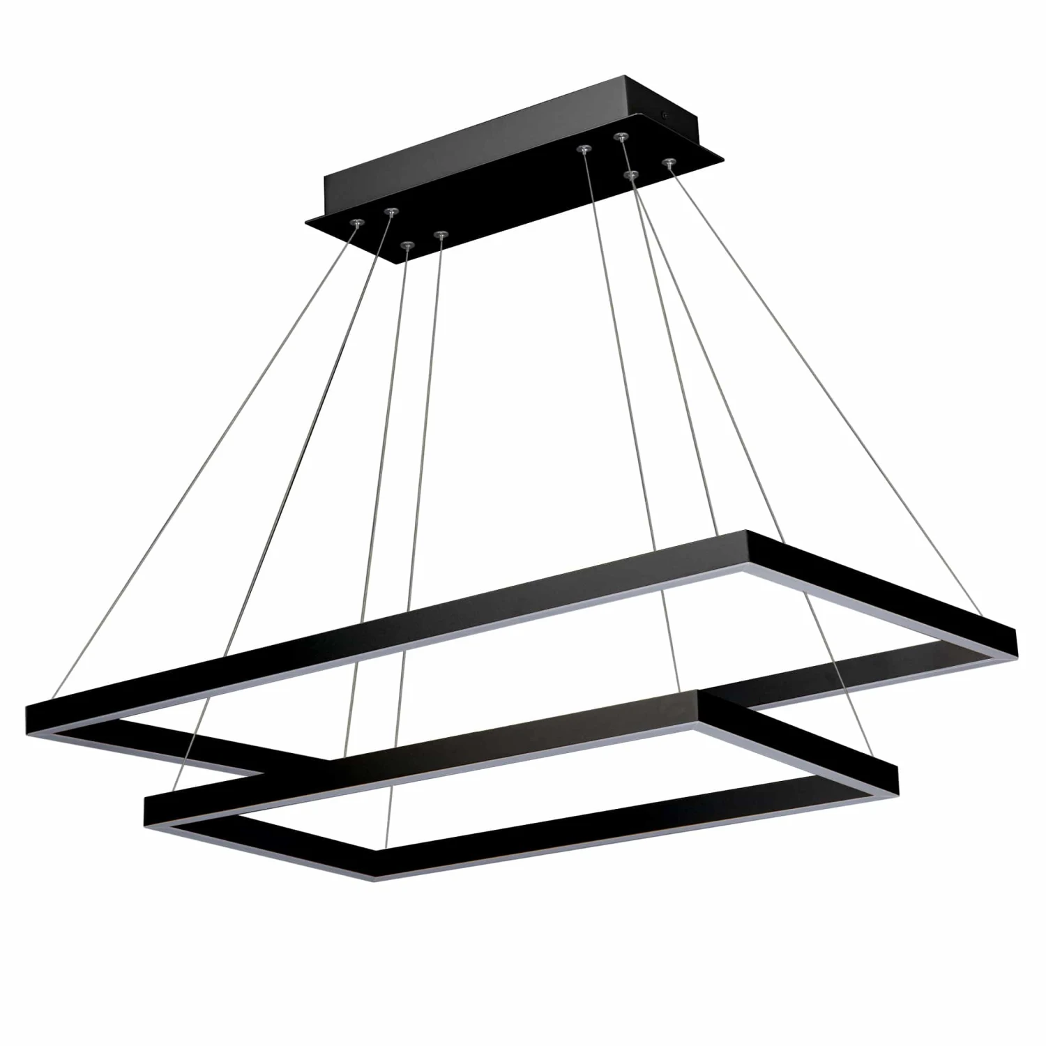 VONN LIGHTING VONN Atria Duo VMC31710BL 29" Integrated LED ETL Certified Square Chandelier Height Adjustable Pendant In Black 11 VONN LIGHTING VONN Atria Duo VMC31710BL 29" Integrated LED ETL Certified Square Chandelier Height Adjustable Pendant In Black - Image 9