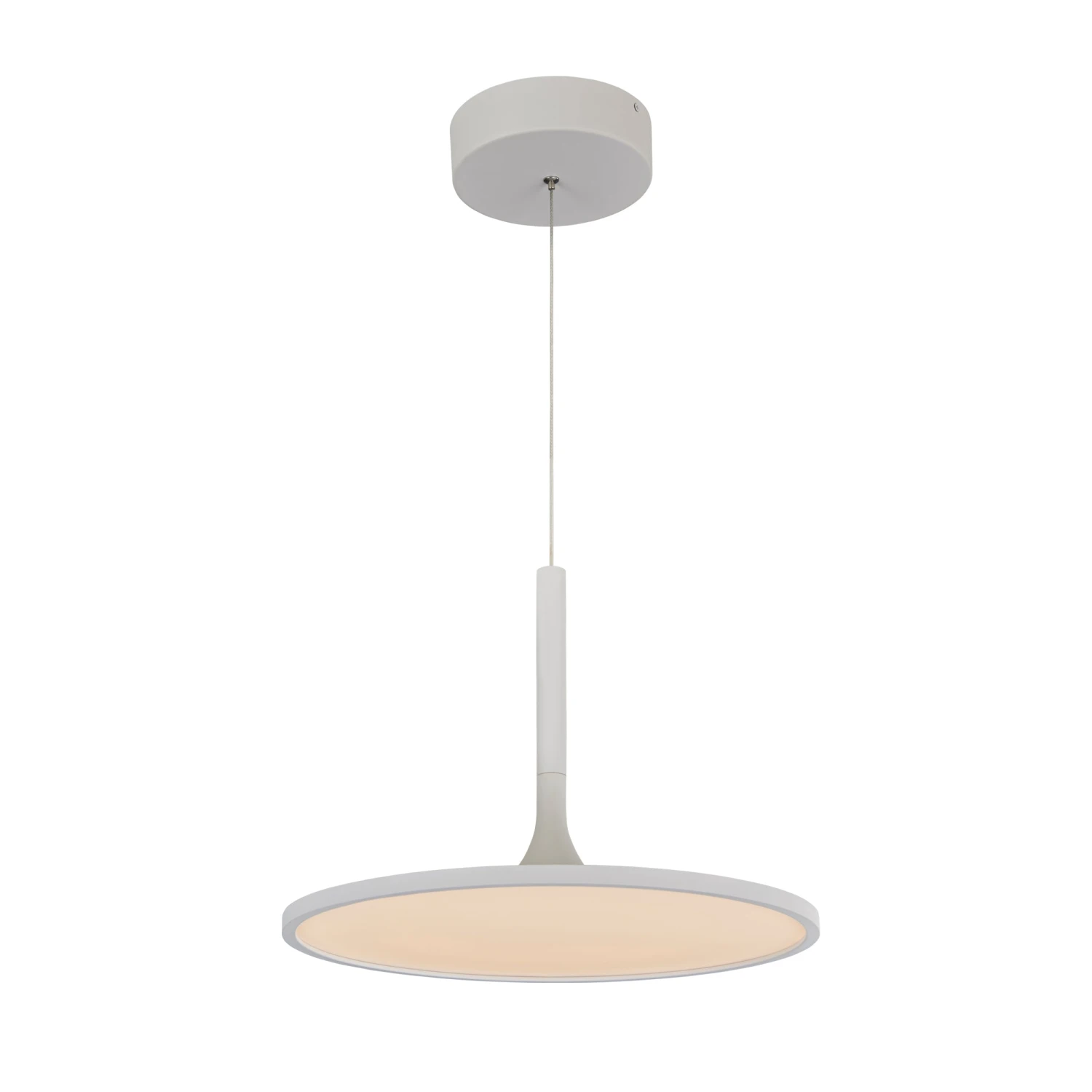 VONN LIGHTING VONN Salm VMC31810SW 17" Integrated LED ETL Certified Pendant, Height Adjustable Disc Chandelier In White 10 VONN LIGHTING VONN Salm VMC31810SW 17" Integrated LED ETL Certified Pendant, Height Adjustable Disc Chandelier In White - Image 8