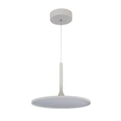 VONN LIGHTING VONN Salm VMC31810SW 17" Integrated LED ETL Certified Pendant, Height Adjustable Disc Chandelier In White 16 VONN LIGHTING VONN Salm VMC31810SW 17" Integrated LED ETL Certified Pendant, Height Adjustable Disc Chandelier In White -VONN LIGHTING VMC31810SW IMAGE WB2