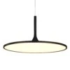 VONN LIGHTING VONN Salm VMC31820BL 24" Integrated LED ETL Certified Pendant, Height Adjustable Disc Chandelier In Black -VONN LIGHTING VMC31820BL IMAGE 1