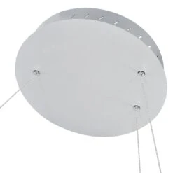 VONN LIGHTING VONN Capella VMC32410AL 50" Integrated LED ETL Certified Chandelier Height Adjustable Ring Pendant In Silver -VONN LIGHTING VMC32410AL IMAGE WB4