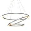 VONN LIGHTING VONN Tania Trio VMC32500AL 32" Integrated LED ETL Certified Ring Chandelier Height Adjustable Silver Pendant -VONN LIGHTING VMC32500AL IMAGE 1
