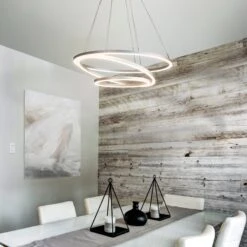 VONN LIGHTING VONN Tania Trio VMC32500AL 32" Integrated LED ETL Certified Ring Chandelier Height Adjustable Silver Pendant 16 VONN LIGHTING VONN Tania Trio VMC32500AL 32" Integrated LED ETL Certified Ring Chandelier Height Adjustable Silver Pendant -VONN LIGHTING VMC32500AL IMAGE 3