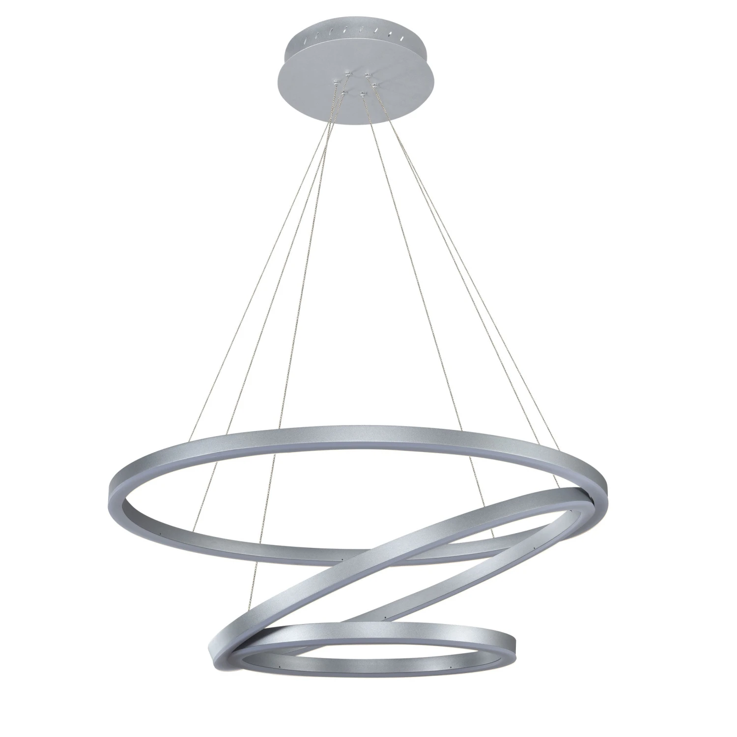 VONN LIGHTING VONN Tania Trio VMC32500AL 32" Integrated LED ETL Certified Ring Chandelier Height Adjustable Silver Pendant 10 VONN LIGHTING VONN Tania Trio VMC32500AL 32" Integrated LED ETL Certified Ring Chandelier Height Adjustable Silver Pendant - Image 8