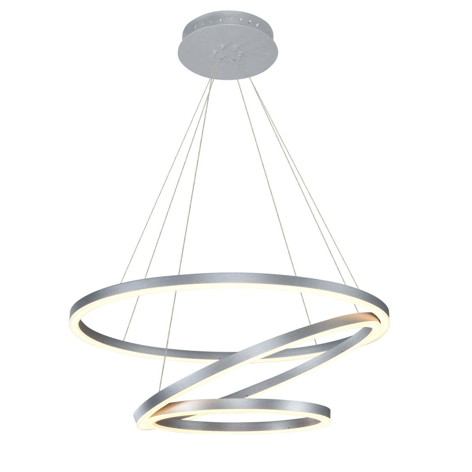 VONN LIGHTING VONN Tania Trio VMC32500AL 32" Integrated LED ETL Certified Ring Chandelier Height Adjustable Silver Pendant 11 VONN LIGHTING VONN Tania Trio VMC32500AL 32" Integrated LED ETL Certified Ring Chandelier Height Adjustable Silver Pendant - Image 9