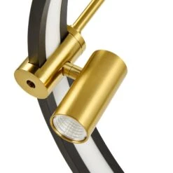 VONN LIGHTING VONN Tania VMC33223BL 23" 100-277V Integrated LED ETL Certified Pendant, Height Adjustable Ring Chandelier, Black -VONN LIGHTING VMC33223BL IMAGE WB5