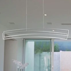 VONN LIGHTING VONN Sirius VMC33440AL 46" ETL Certified Integrated LED Pendant, Height Adjustable Chandelier In Silver -VONN LIGHTING VMC33440AL IMAGE 3