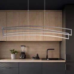 VONN LIGHTING VONN Sirius VMC33440AL 46" ETL Certified Integrated LED Pendant, Height Adjustable Chandelier In Silver -VONN LIGHTING VMC33440AL IMAGE 6