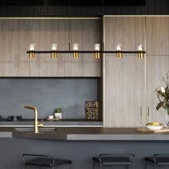 VONN LIGHTING VONN Artisan Ellegi VMC34247BL 47" Integrated LED ETL Certified Pendant, Height Adjustable Chandelier, Black 18 VONN LIGHTING VONN Artisan Ellegi VMC34247BL 47" Integrated LED ETL Certified Pendant, Height Adjustable Chandelier, Black -VONN LIGHTING VMC34247BL IMAGE 5