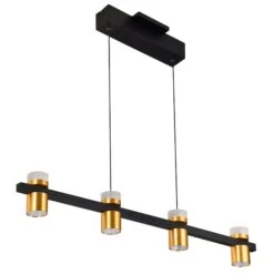 VONN LIGHTING VONN Artisan Ferro VMC34334BL 34" Integrated LED ETL Certified Pendant, Height Adjustable Chandelier, Black -VONN LIGHTING VMC34334BL IMAGE WB3