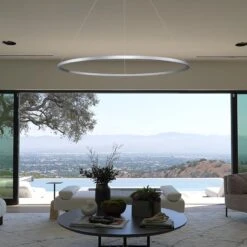 VONN LIGHTING VONN Tania VMC34912AL 51" ETL Certified Integrated LED Ring Chandelier Height Adjustable Pendant In Silver 22 VONN LIGHTING VONN Tania VMC34912AL 51" ETL Certified Integrated LED Ring Chandelier Height Adjustable Pendant In Silver -VONN LIGHTING VMC34912AL IMAGE 8