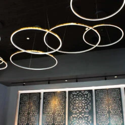 VONN LIGHTING VONN Tania VMC34912BL 51" ETL Certified Integrated LED Ring Chandelier Height Adjustable Pendant In Black -VONN LIGHTING VMC34912BL IMAGE 7