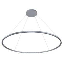 VONN LIGHTING VONN Tania VMC34960AL 60" Integrated LED ETL Certified Ring Chandelier, Height Adjustable Pendant In Silver -VONN LIGHTING VMC34960AL IMAGE WB1