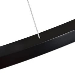 VONN LIGHTING VONN Tania VMC34972BL 72" Integrated LED ETL Certified Ring Chandelier, Height Adjustable Pendant In Black -VONN LIGHTING VMC34972BL IMAGE WB4