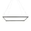 VONN LIGHTING VONN Atria VMC35511BL 39" ETL Certified Integrated LED Square Chandelier, Height Adjustable Pendant In Black